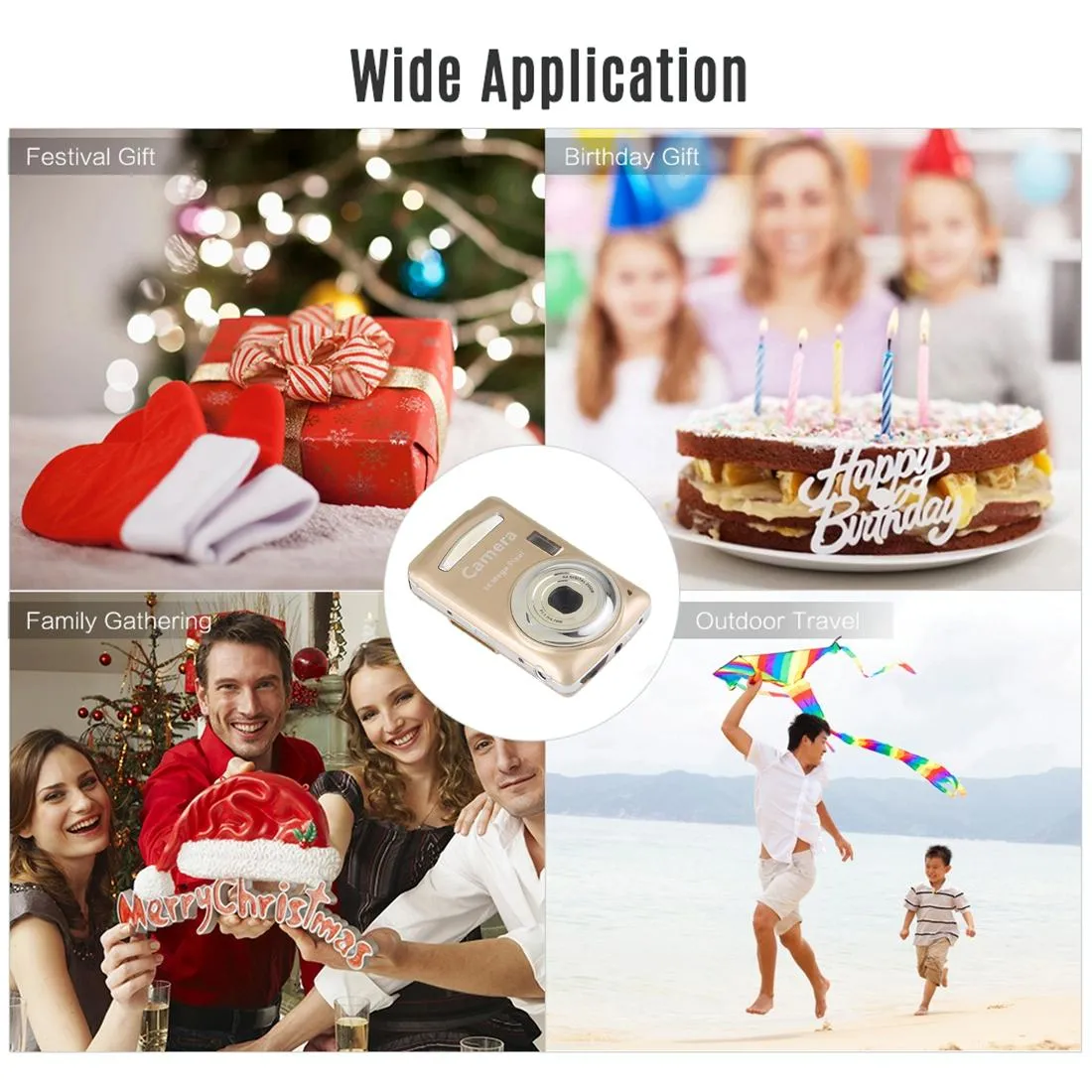 16Mp 4X Zoom Hd Digital Video Camera With 2.4 Tft Screen