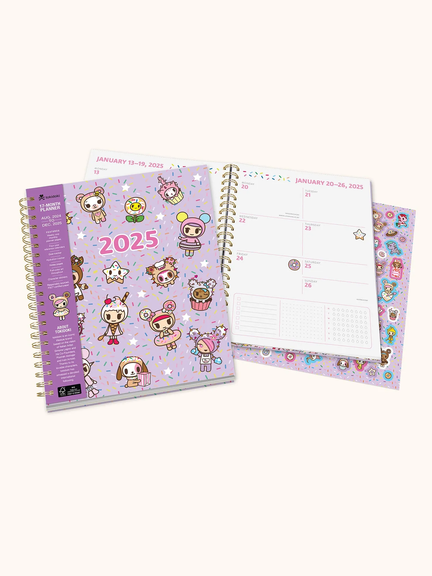 2025 tokidoki Donutella XL Spiral Planner