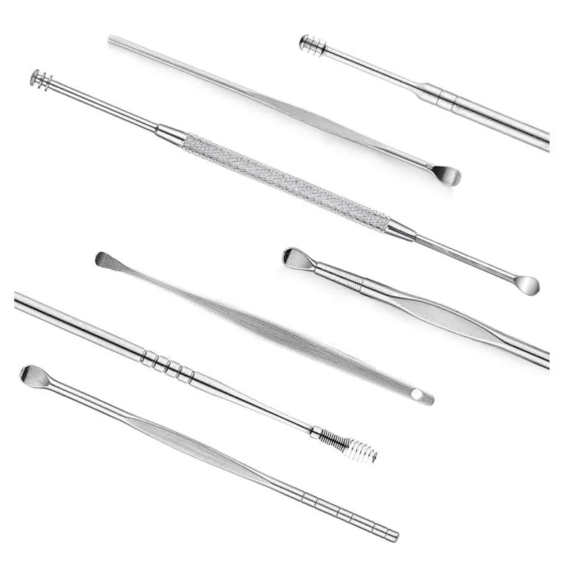 3 Piece Stainless Steel Double Ended Ear Scoop Set