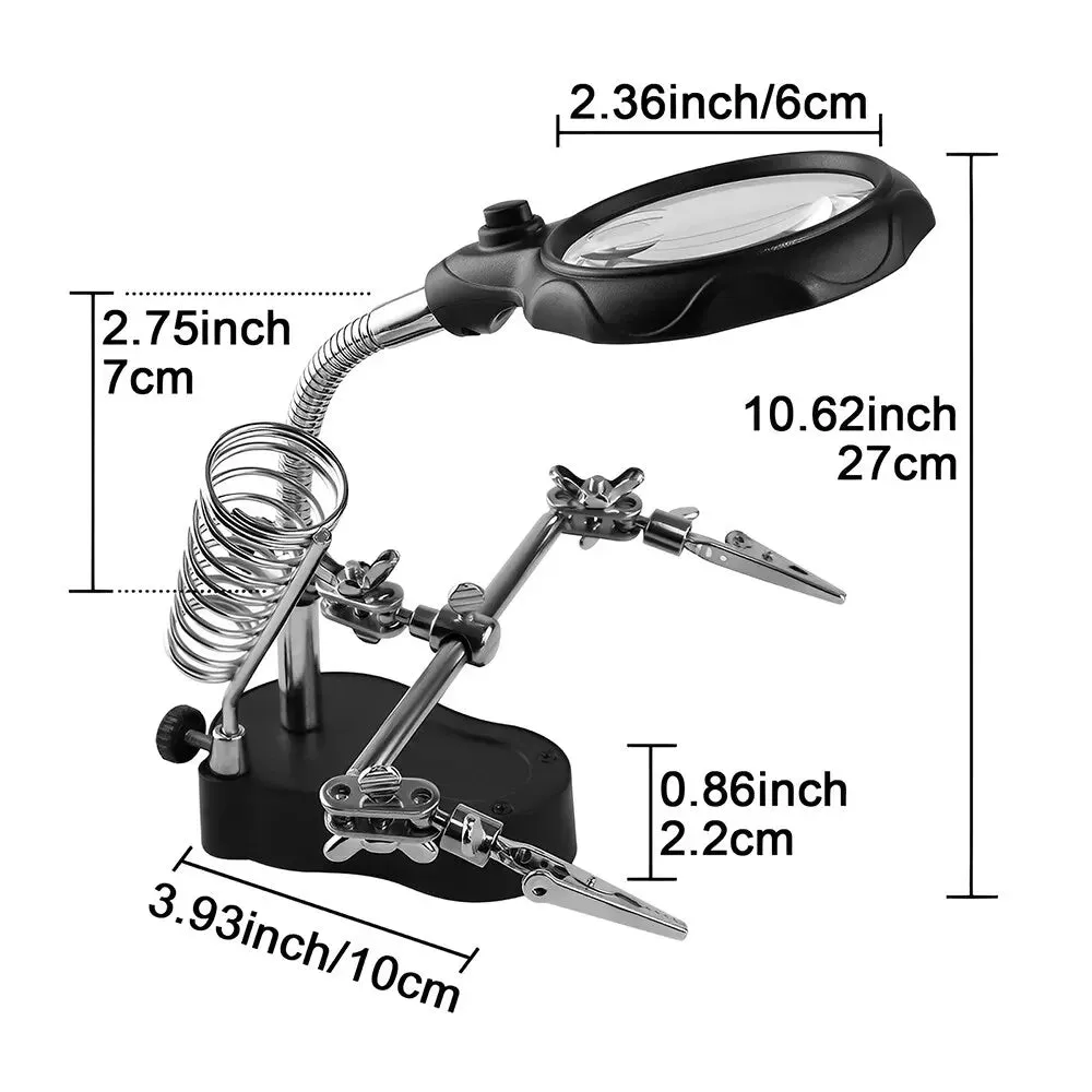 3.5x 12x Welding Magnifier for Soldering Iron