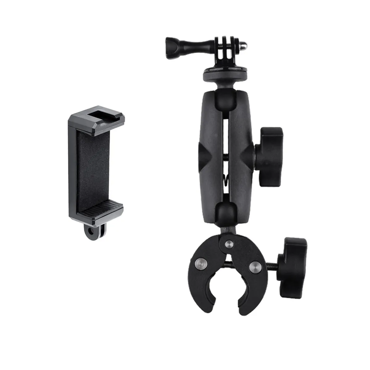 360 Degree Adjustable Clamp Plier Base with Extended Phone Clamp