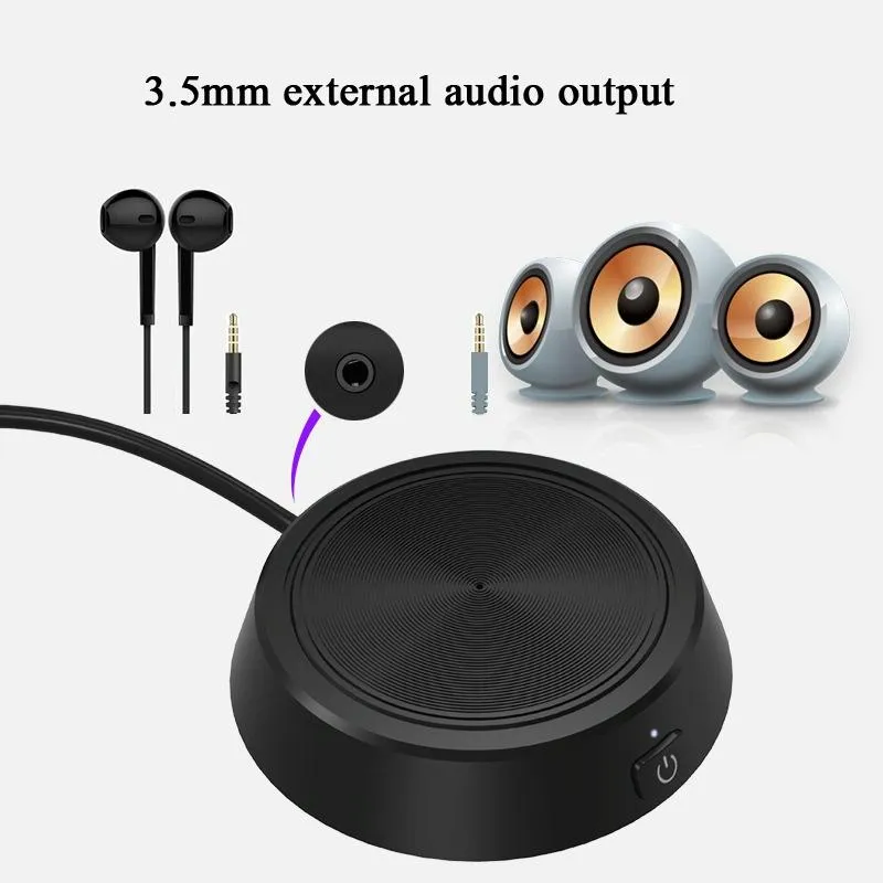 360-Degree USB Conference Microphone for Webcasts and Calls