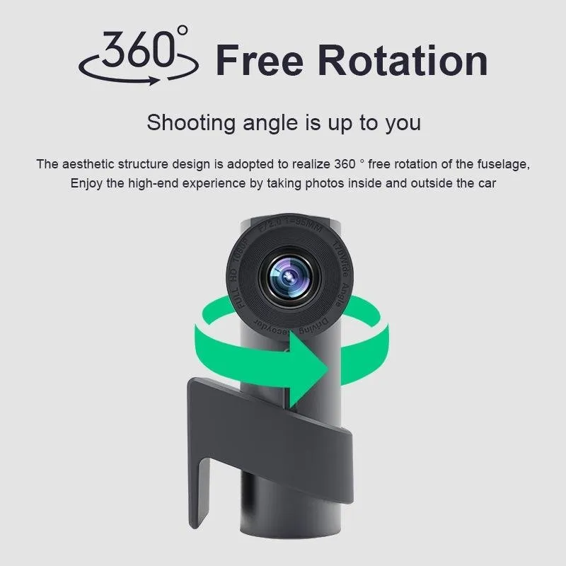 360° Dual Camera Car Wi-Fi Driving Recorder