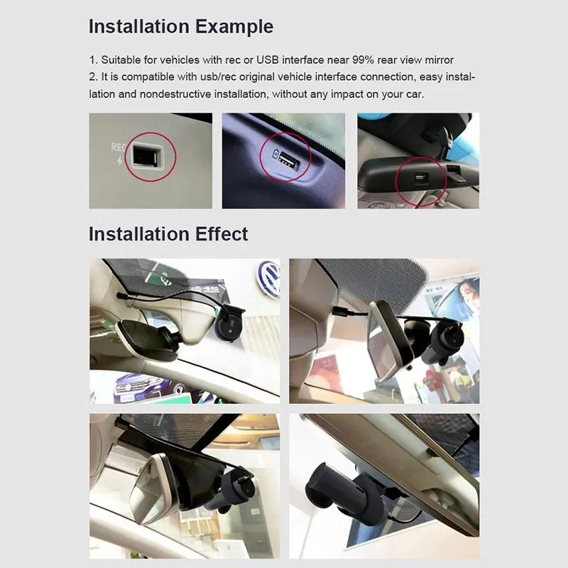 360° Dual Camera Car Wi-Fi Driving Recorder