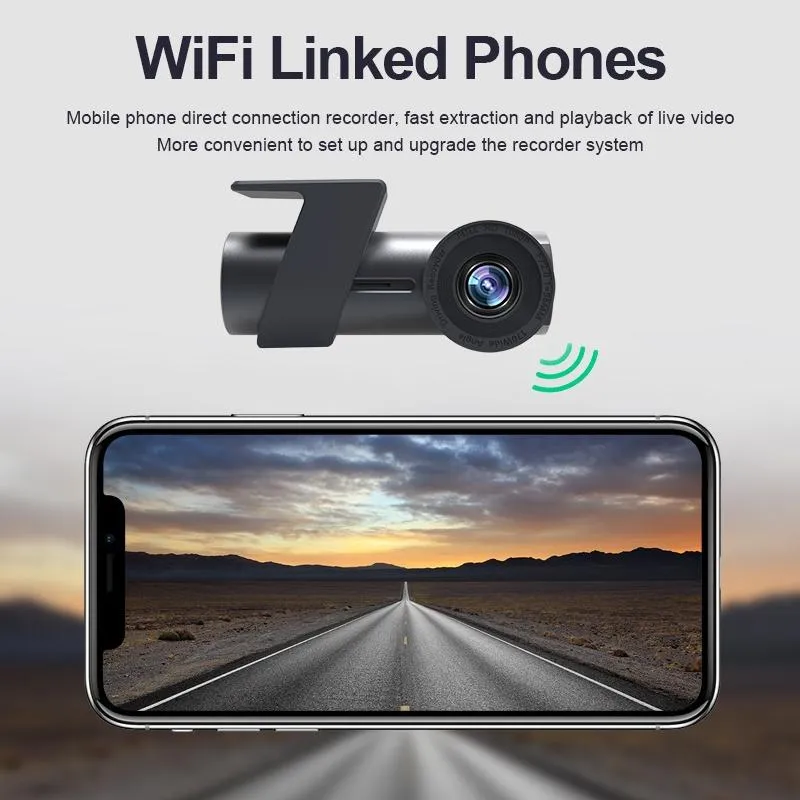 360° Dual Camera Car Wi-Fi Driving Recorder