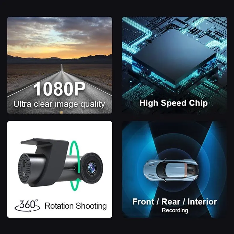 360° Dual Camera Car Wi-Fi Driving Recorder