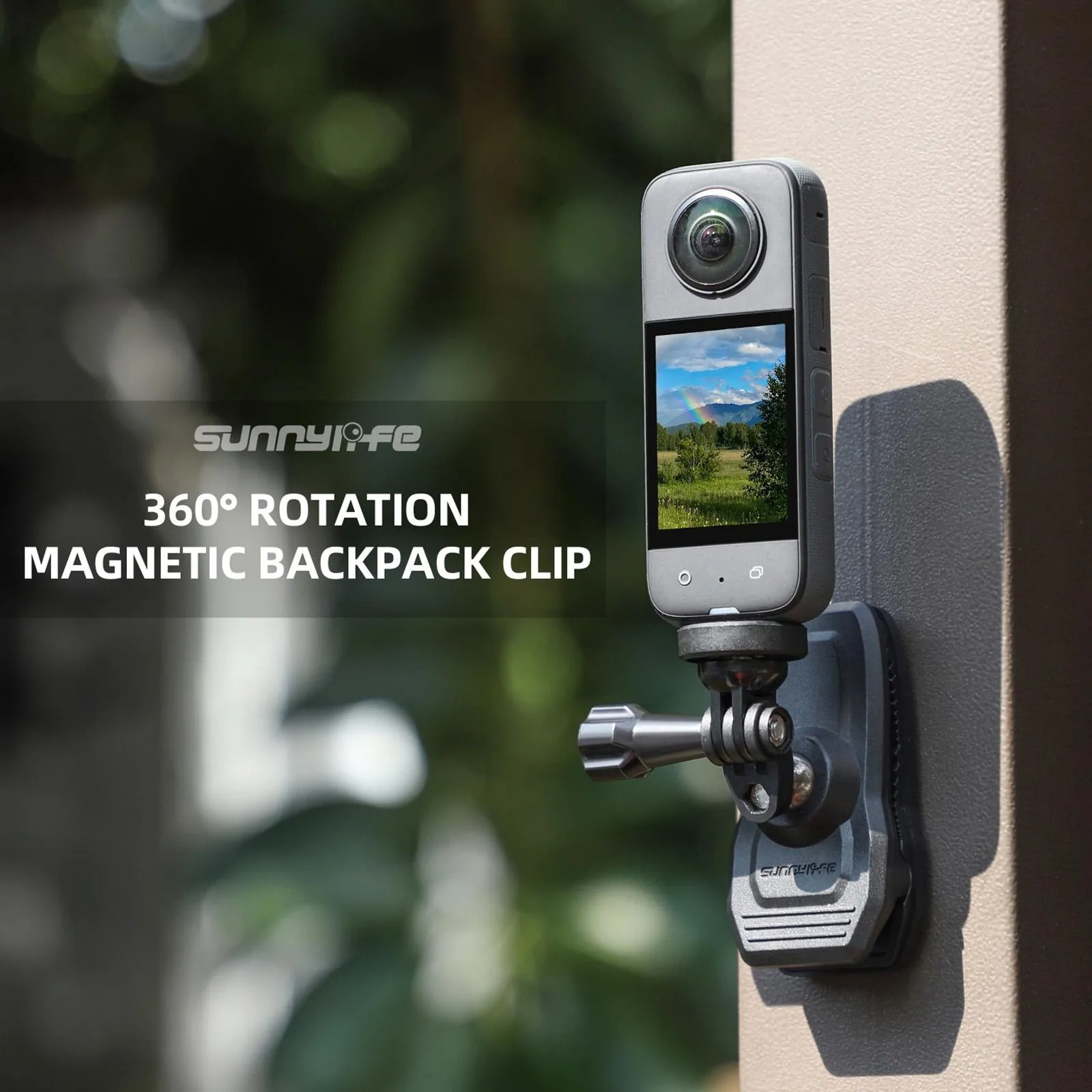 360° Swivel Backpack Clip | For Magnetic Action Camera Mount