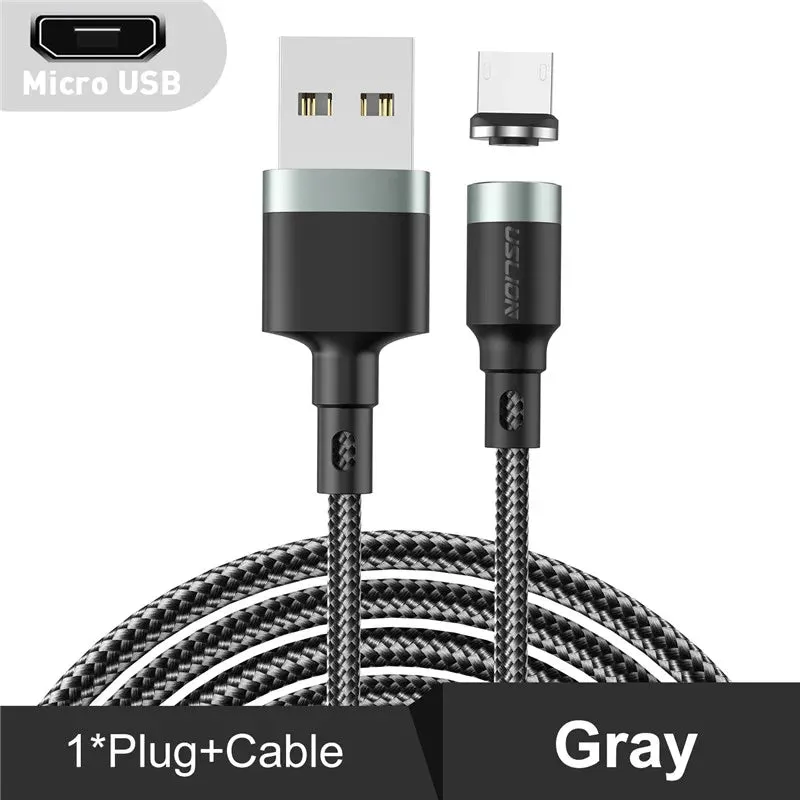 3a Magnetic Fast Charge Cable for Iphone Xs Max Xr 8 7 6s Plus Samsung Xiaomi Huawei