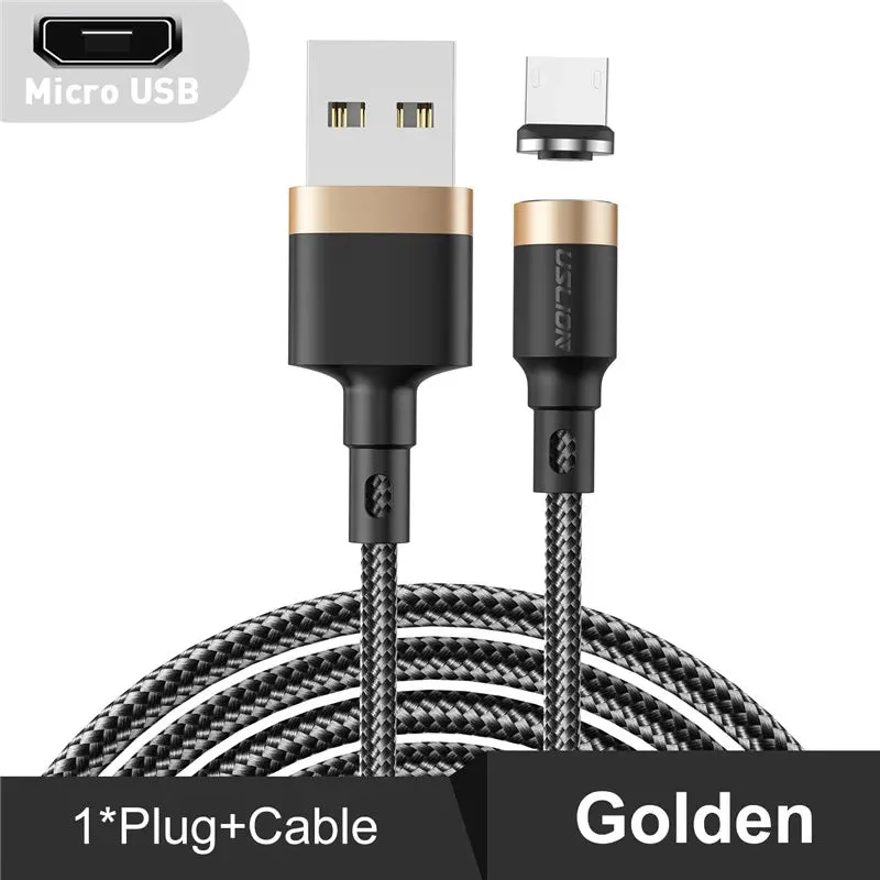 3a Magnetic Fast Charge Cable for Iphone Xs Max Xr 8 7 6s Plus Samsung Xiaomi Huawei