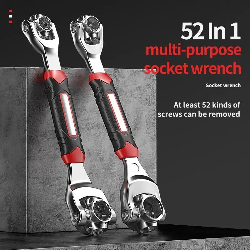 52 in 1 Universal Ratchet Socket Wrench Set