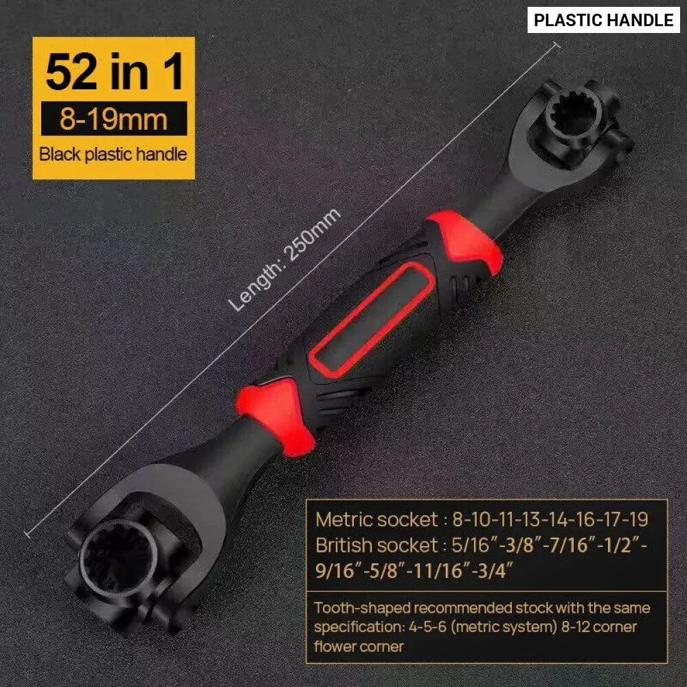 52 in 1 Universal Ratchet Socket Wrench Set