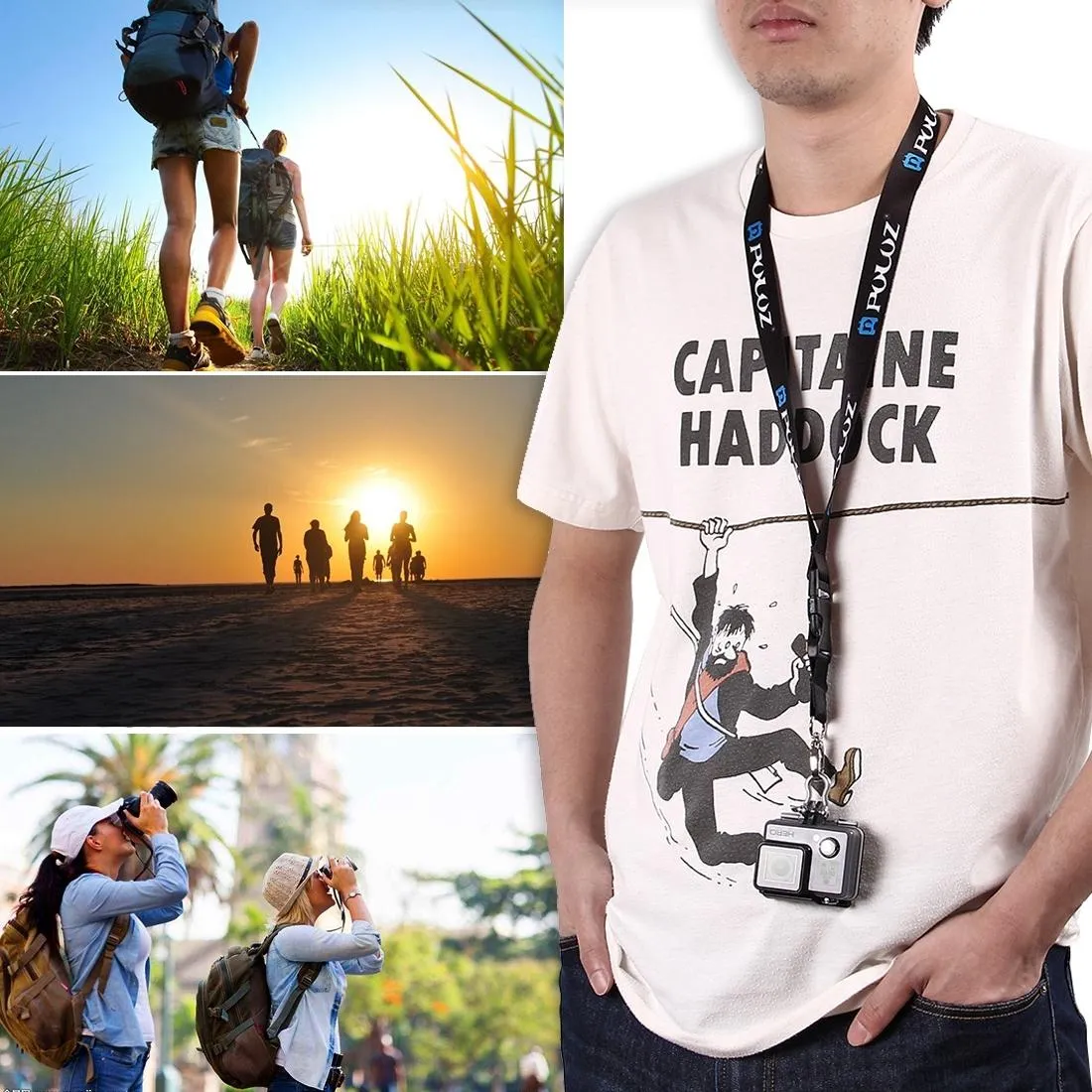 60cm Detachable Lanyard Sling for Gopro Insta360 Dji Action Cameras