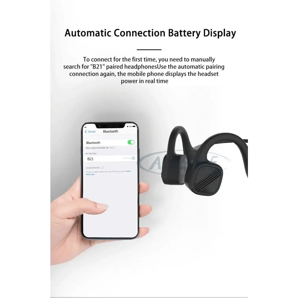 8gb Wireless Bone Conduction Waterproof Mp3 Music Player Bluetooth Swimming Headphone