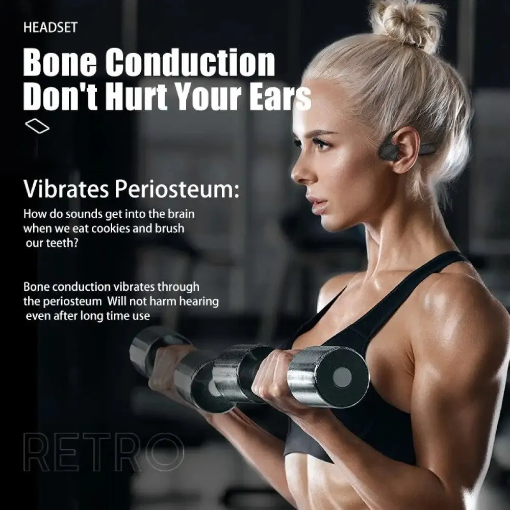 8gb Wireless Bone Conduction Waterproof Mp3 Music Player Bluetooth Swimming Headphone