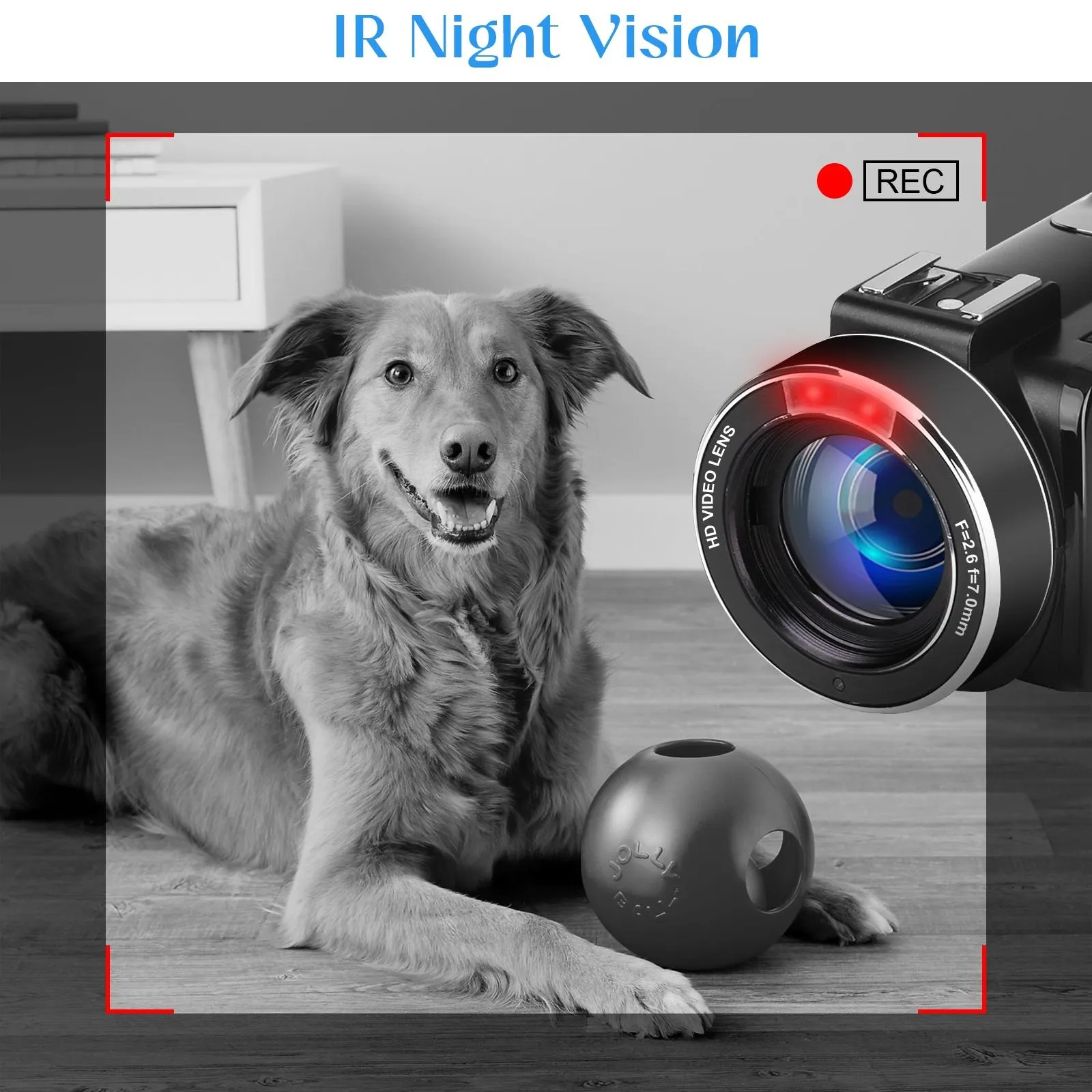 Af2 5600Px 18X Zoom 4K Digital Video Camera With Hood & Microphone & Wide-Angle Lens