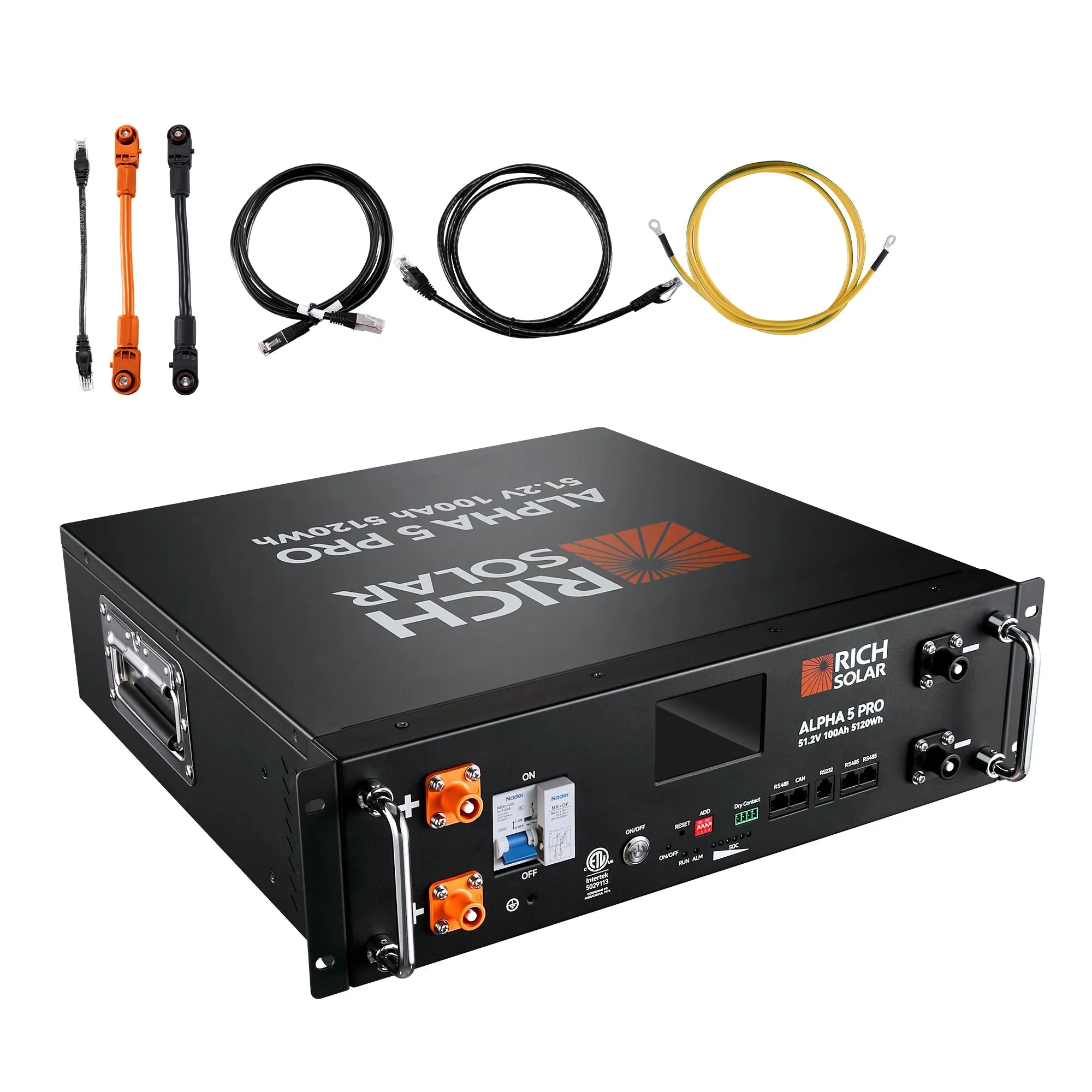 ALPHA 5 PRO | 51.2V 100Ah LiFePO4 Battery | Premium 48V Server Rack Lithium Battery for Residential, Commercial, RVs, Off-Grid | 7,000 Lifetime Cycles | 10 Year Warranty | UL1973, UL9540A Certified