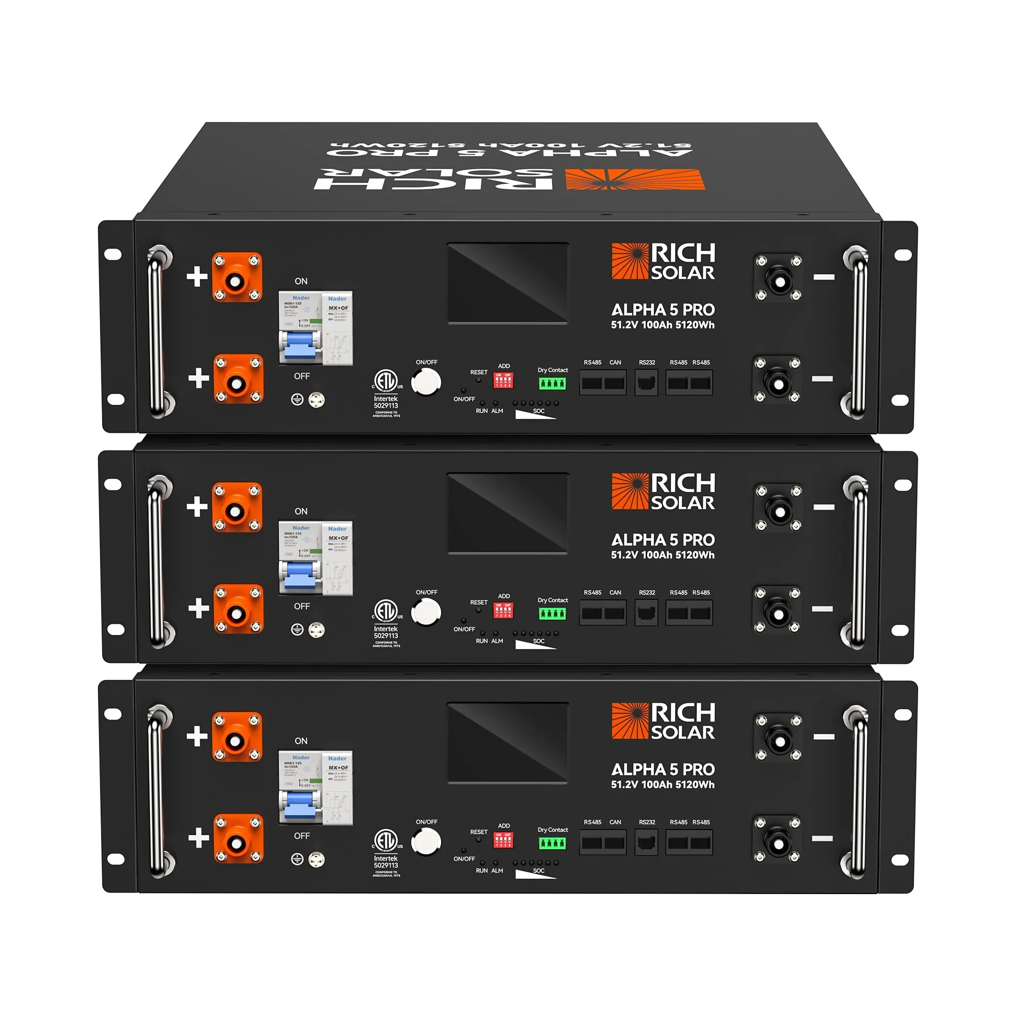 ALPHA 5 PRO | 51.2V 100Ah LiFePO4 Battery | Premium 48V Server Rack Lithium Battery for Residential, Commercial, RVs, Off-Grid | 7,000 Lifetime Cycles | 10 Year Warranty | UL1973, UL9540A Certified