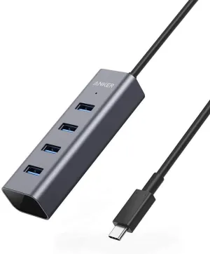 Anker USB C Hub, Aluminum USB C Adapter with 4 USB 3.0 Ports, for MacBook Pro