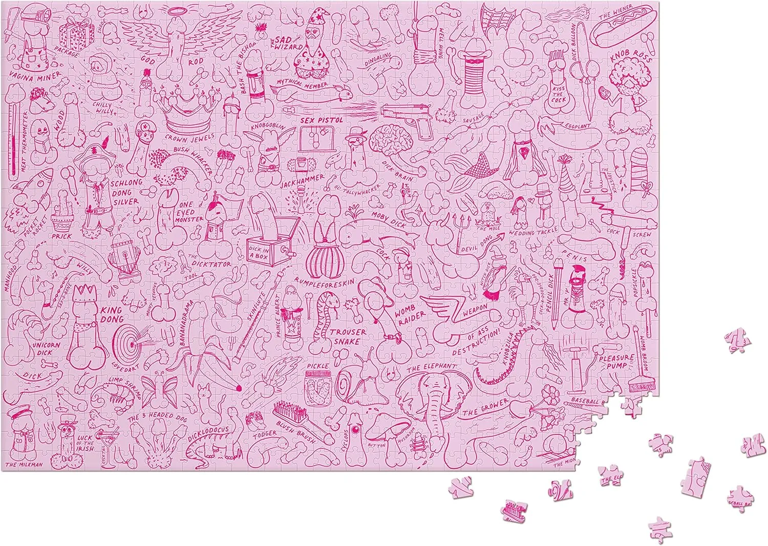 Bubblegum Stuff Penis Puzzle 1000pc
