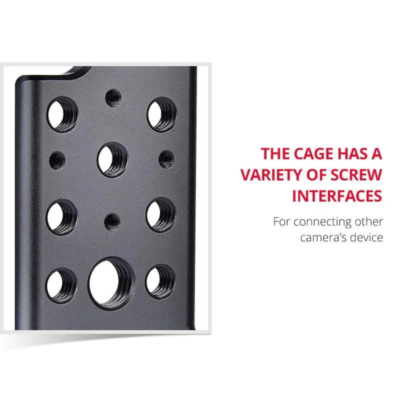 Camera Cage Stabilizer For Video - Black for Sony A7