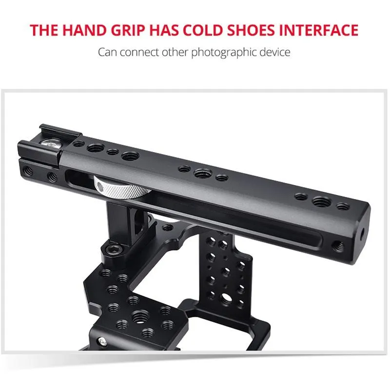 Camera Cage Stabilizer For Video - Black for Sony A7