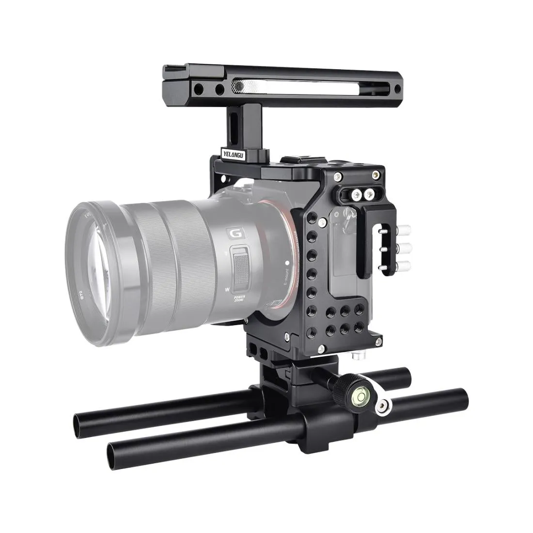 Camera Cage Stabilizer For Video - Black for Sony A7