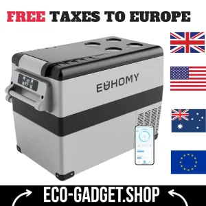 Car Refrigerator, 48QT (45L) Car Fridge Electric Cooler APP Control, 12V Refrigerator -4~68, Portable Refrigerator for Camping