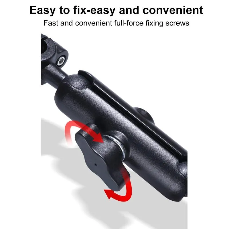 Car Seat Mount for Action Cameras - 21mm Ballhead with Tripod Adapter