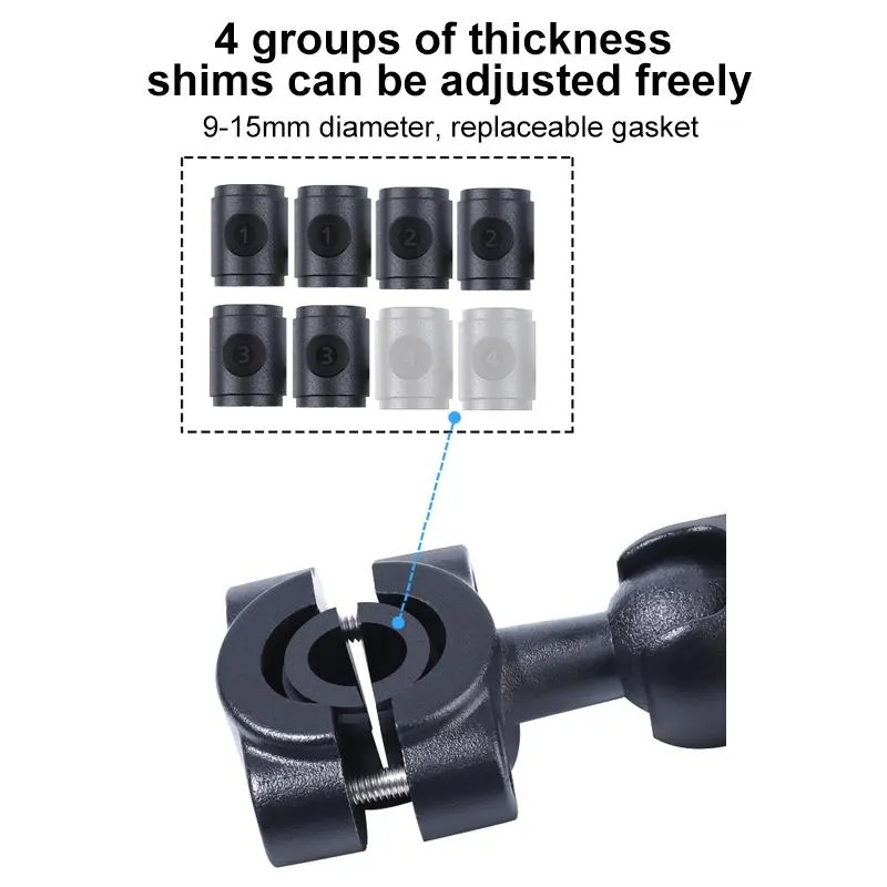 Car Seat Mount for Action Cameras - 21mm Ballhead with Tripod Adapter