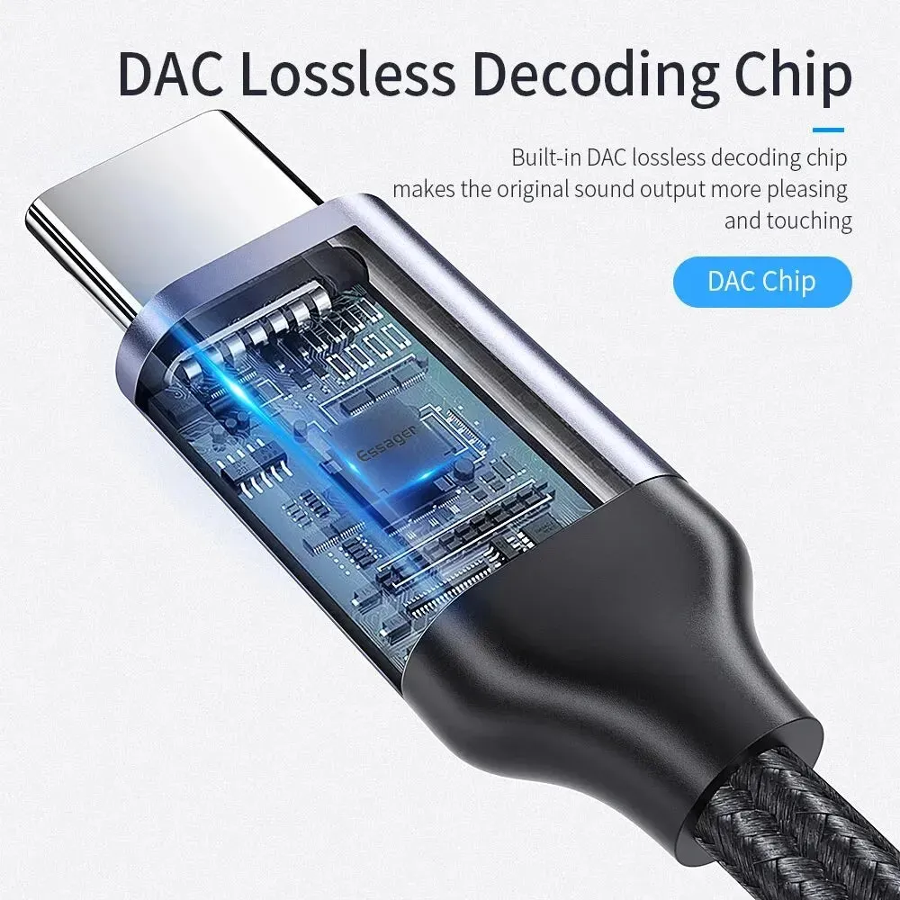 Essager Usb c to 3.5mm Headphone Adapter