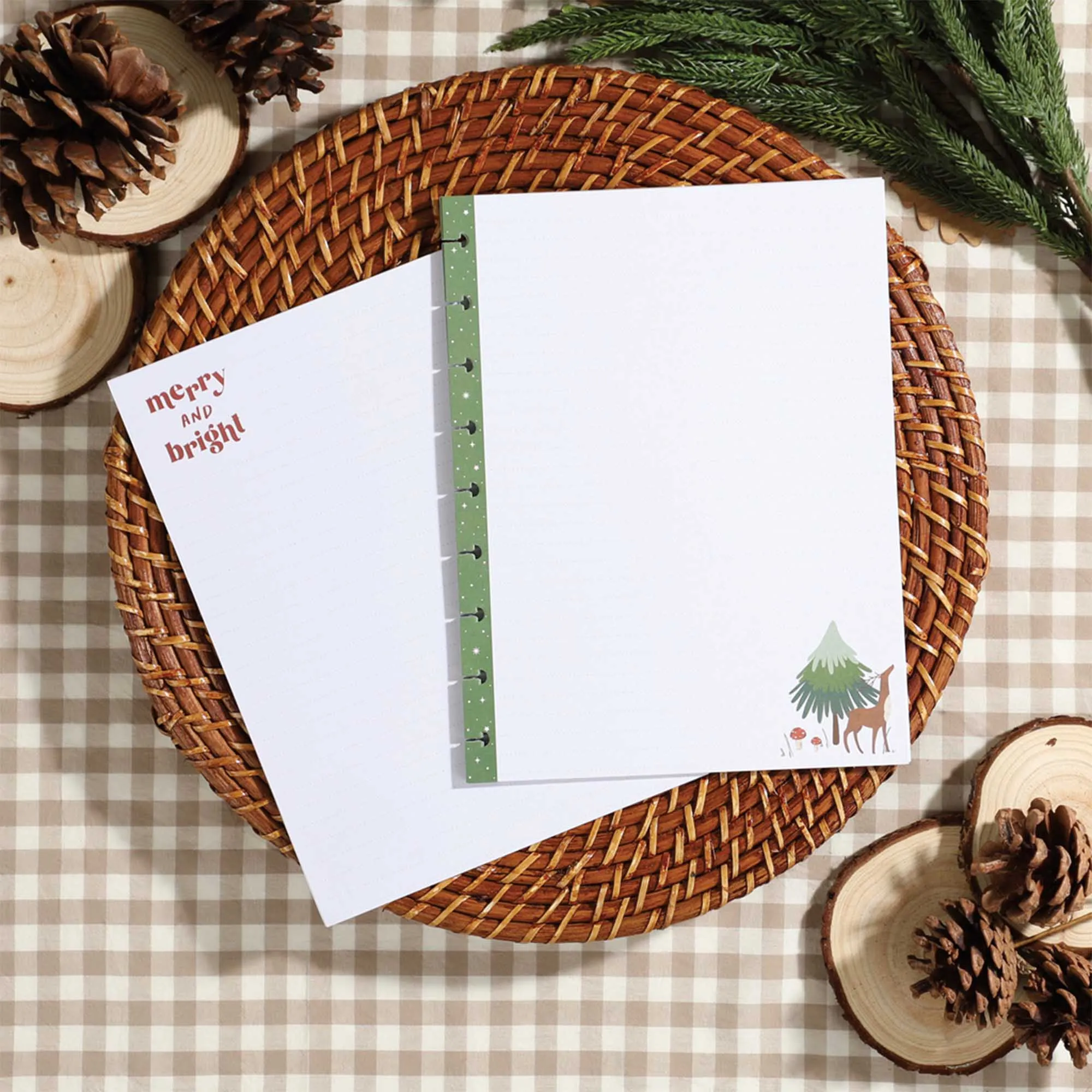 Happy Planner Woodland Seasons Christmas CLASSIC Fill Paper - Lined