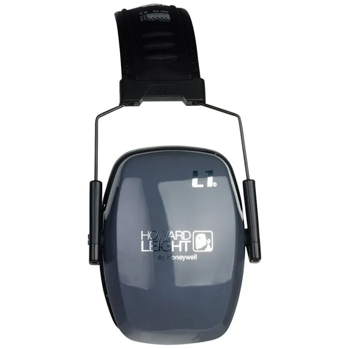 Honeywell Howard Leight R-01524 Leightning L1 Slimline Earmuff, Black, One Size, Box of 12
