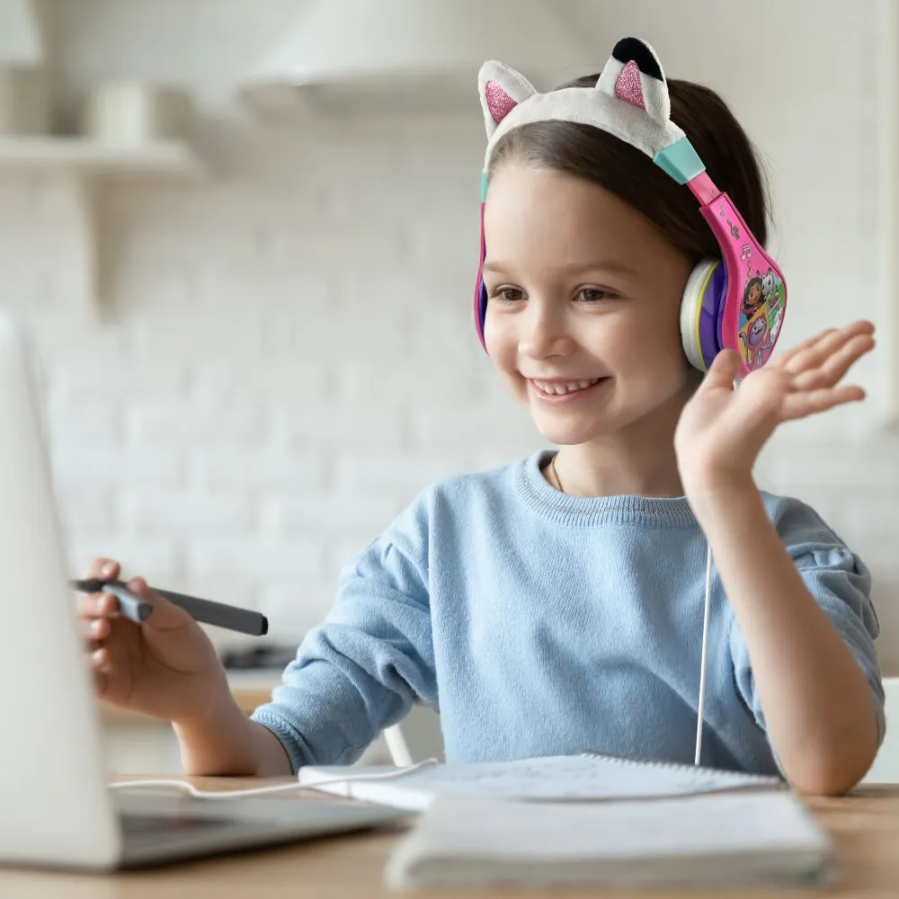 KIDdesigns Dreamworks Gabbys Dollhouse Wired Kids Headphones - Multicolor