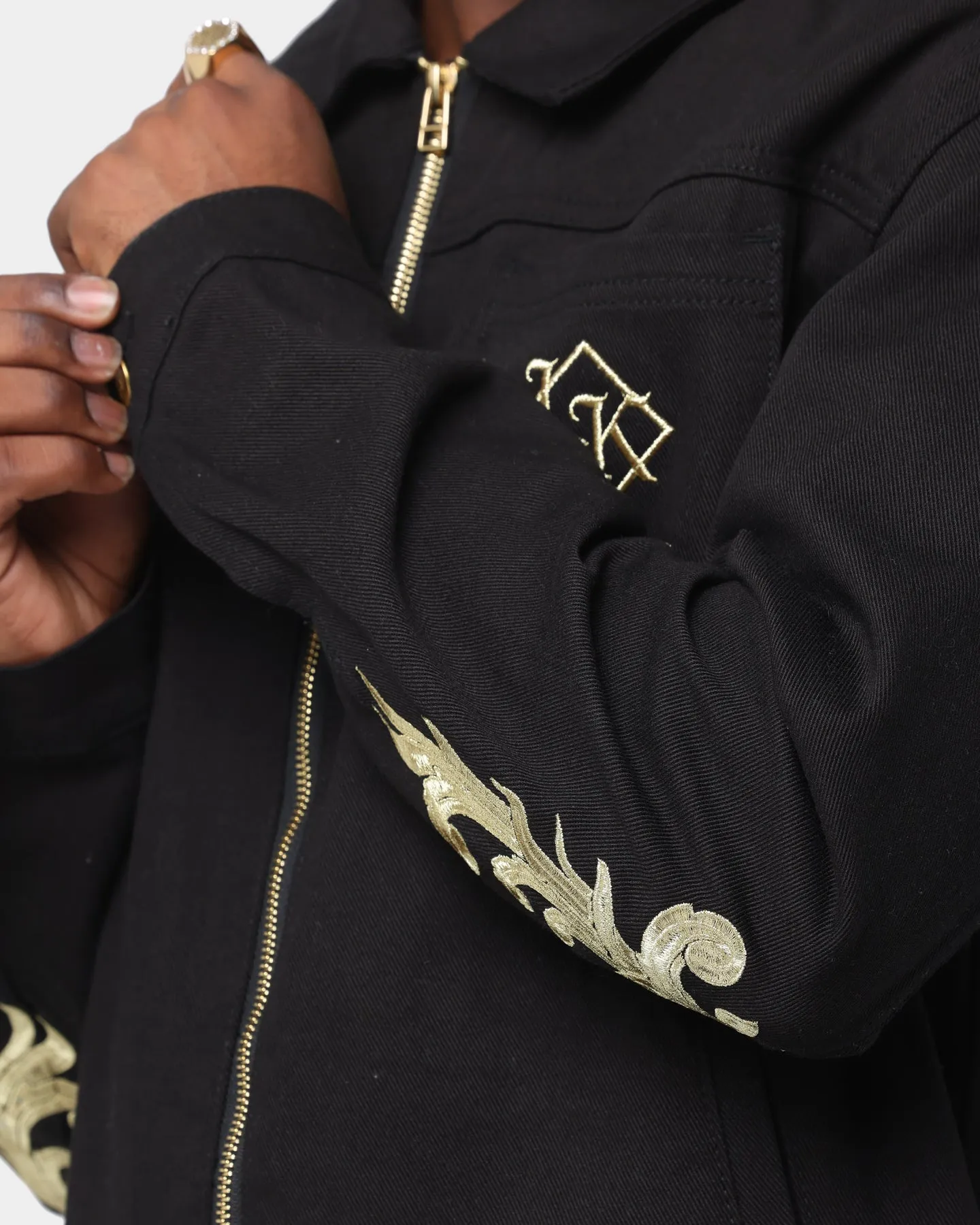 Last Kings The Throne Denim Jacket Black