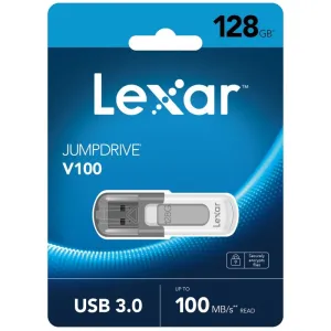Lexar JumpDrive V100 USB 3.0 Flash Drive 128GB