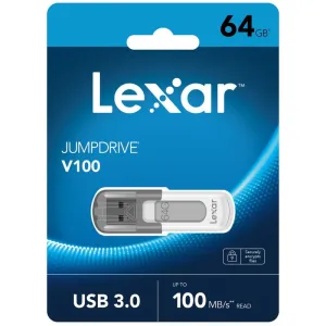 Lexar JumpDrive V100 USB 3.0 Flash Drive 64GB