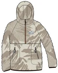 Maine 2.0 1/2 Zip Recycled Sherpa Fleece - Abstract Mountain Birch