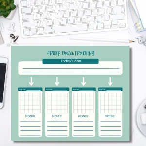 Mint Group Data Tracker Notepad (8.5 x 11)