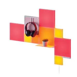 NANOLEAF Blocks Smk Combo Xl (4X Big Sqaure 4X Small Squares 1X Pgboard 1X Shelf) 10 Pack White