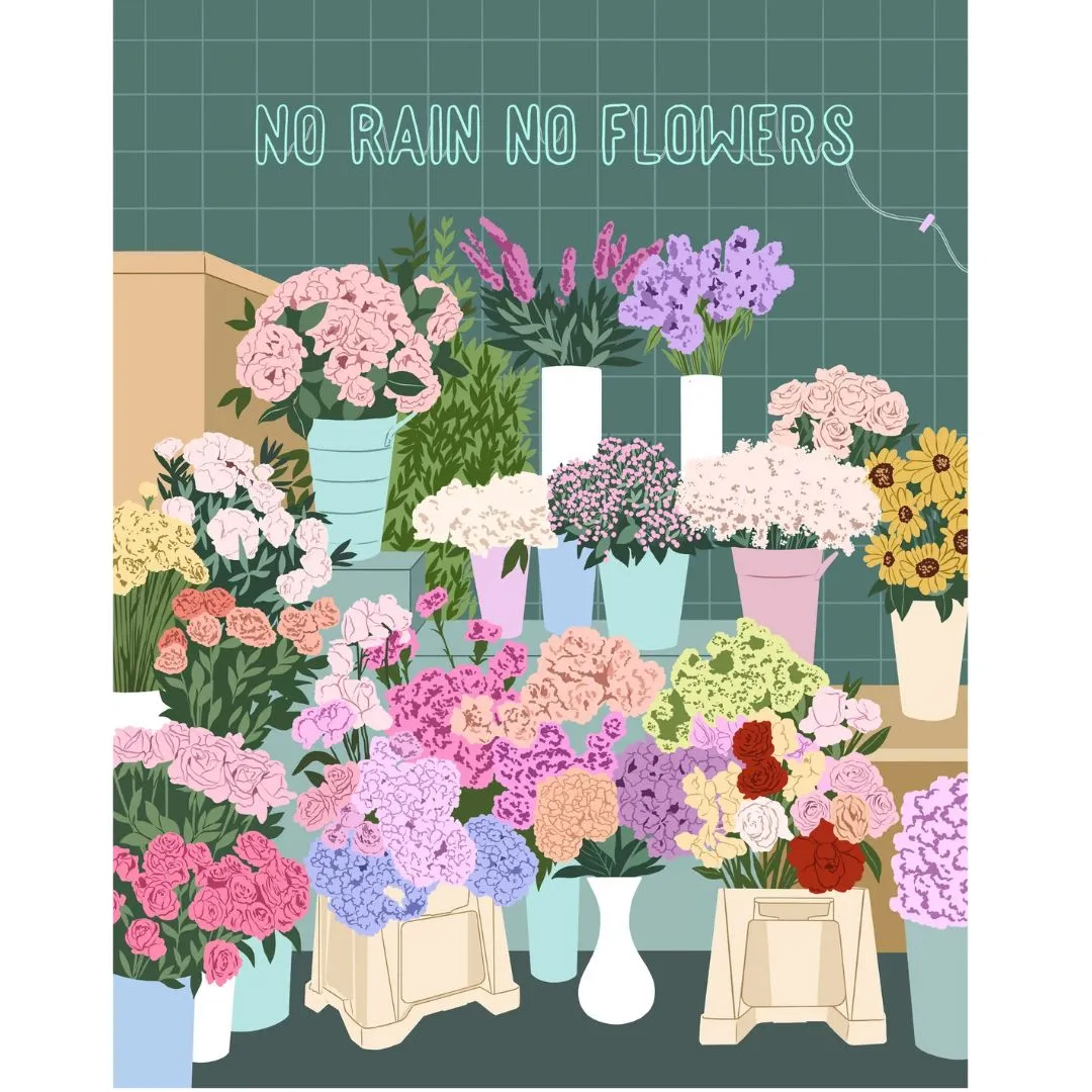 No Rain No Flowers 450pc Puzzle Kit