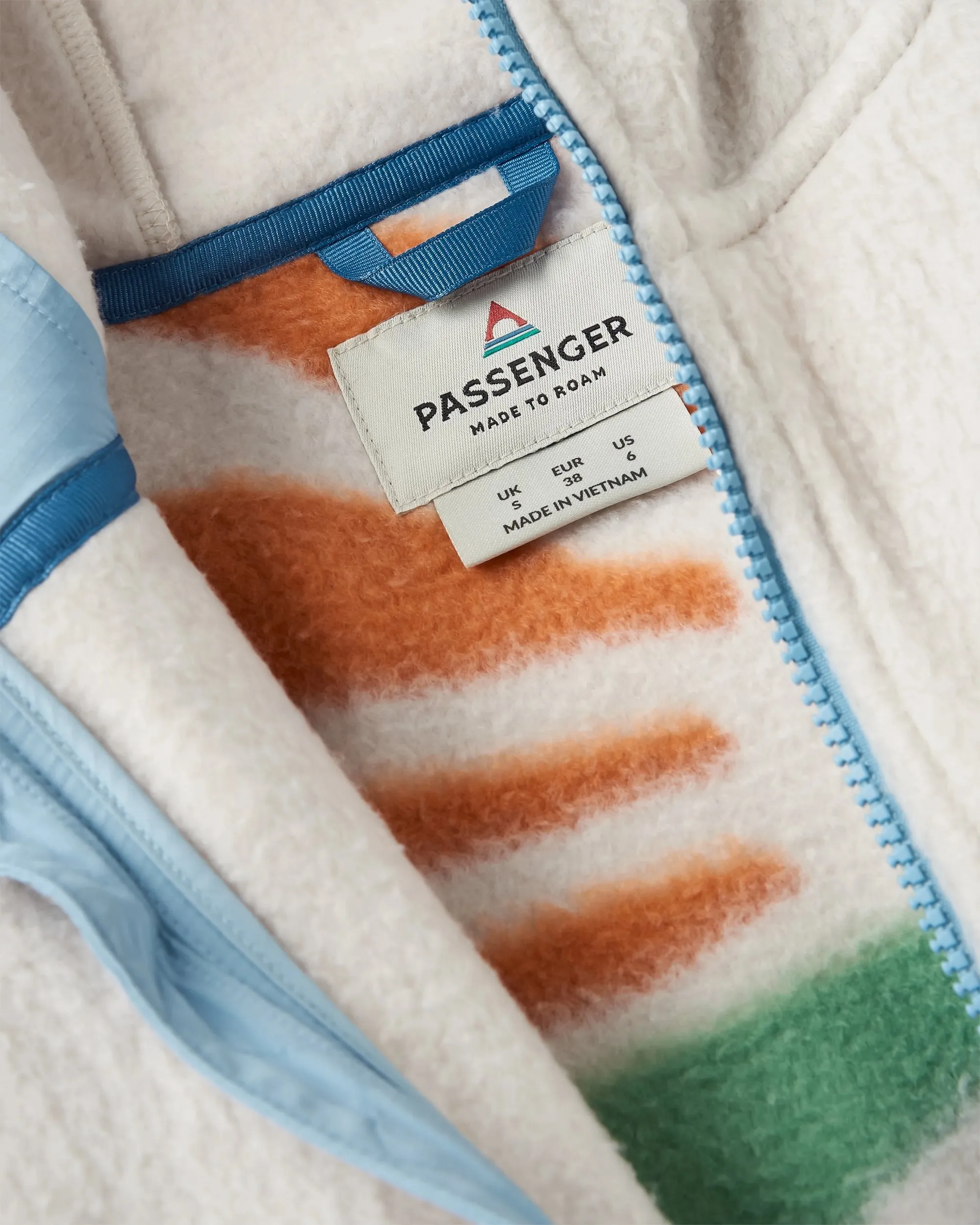 North Coast Vista 2.0 Full Zip Recycled Sherpa Fleece - Oatmeal