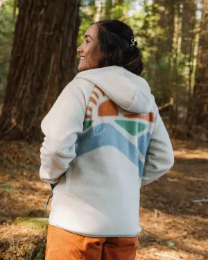 North Coast Vista 2.0 Full Zip Recycled Sherpa Fleece - Oatmeal