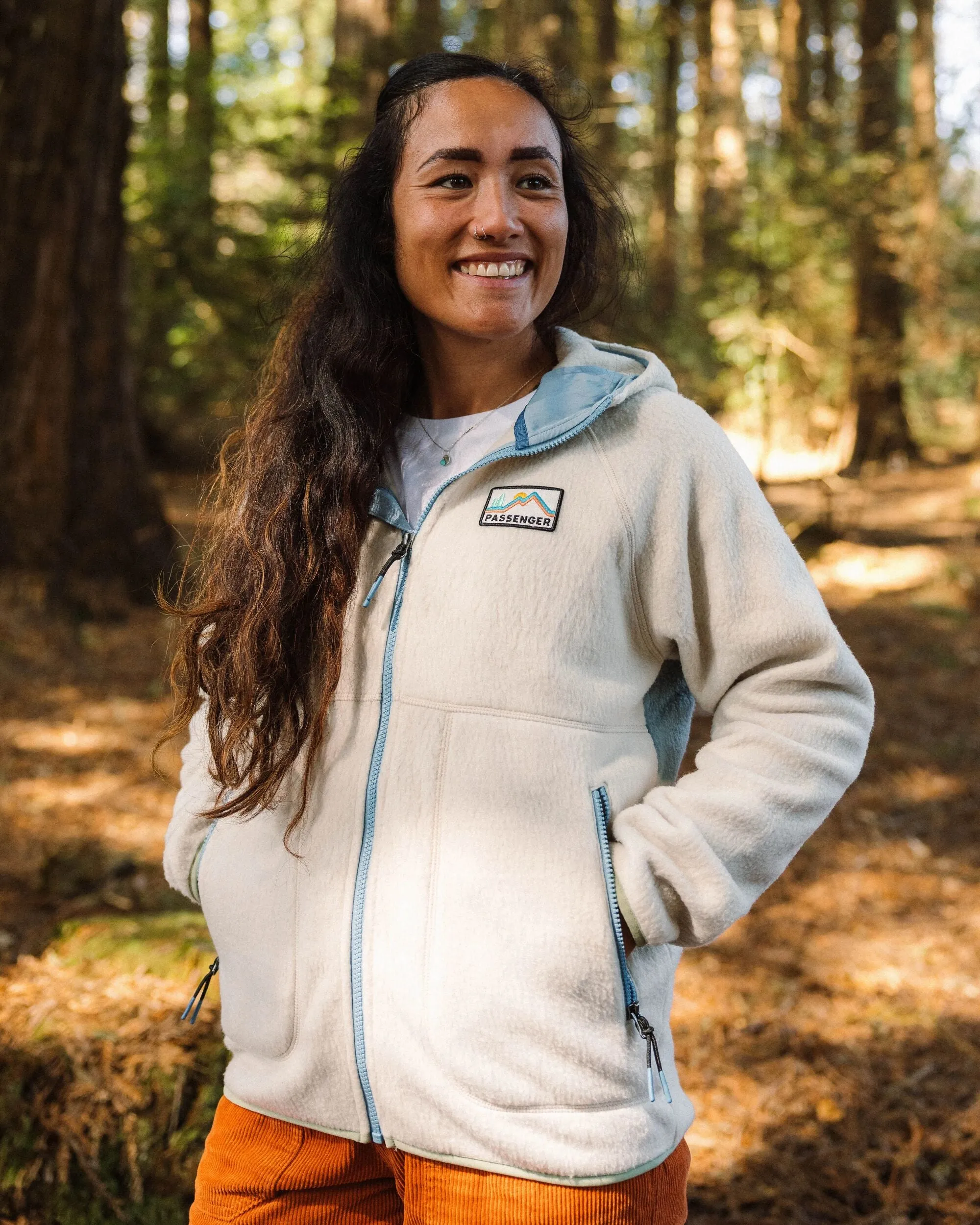 North Coast Vista 2.0 Full Zip Recycled Sherpa Fleece - Oatmeal