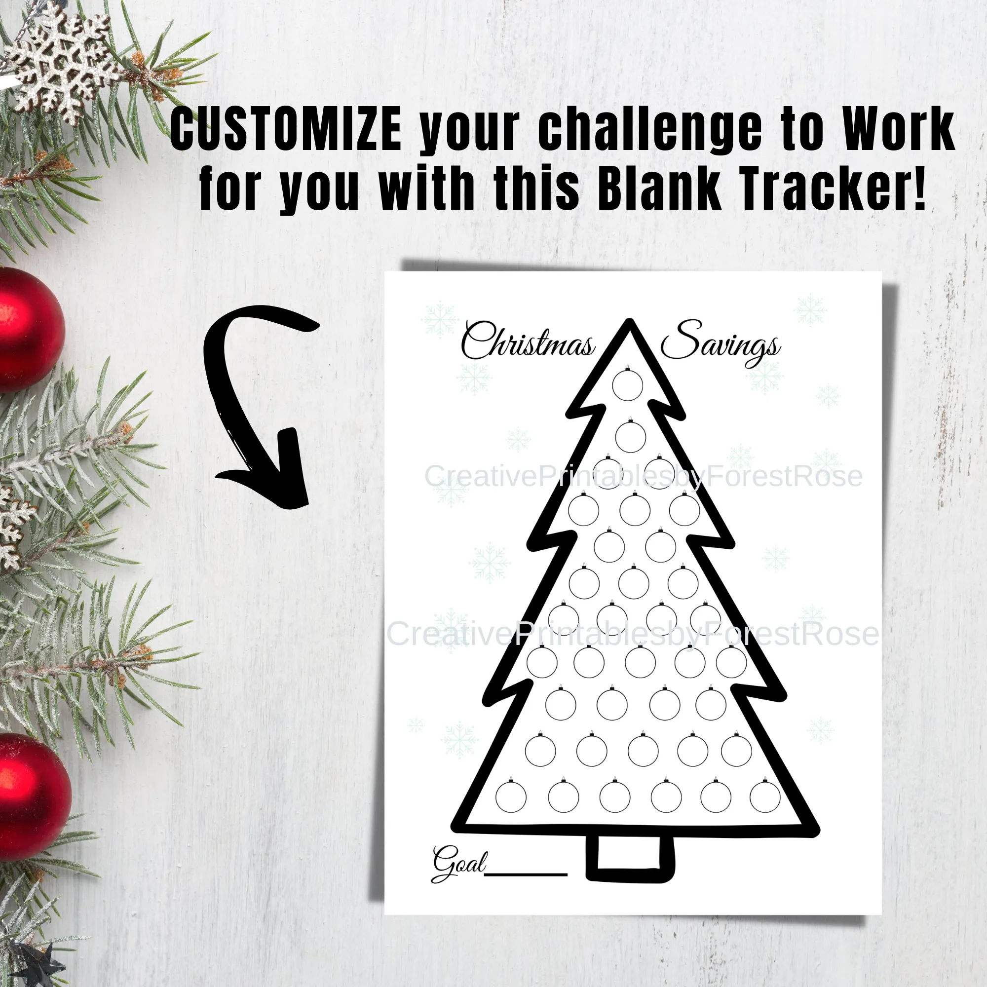 Printable Christmas Savings Challenge