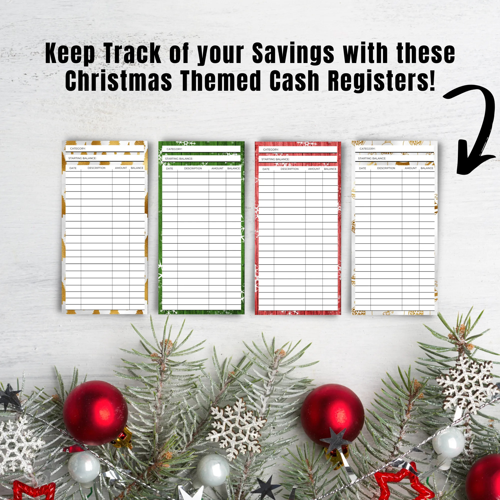 Printable Christmas Savings Challenge