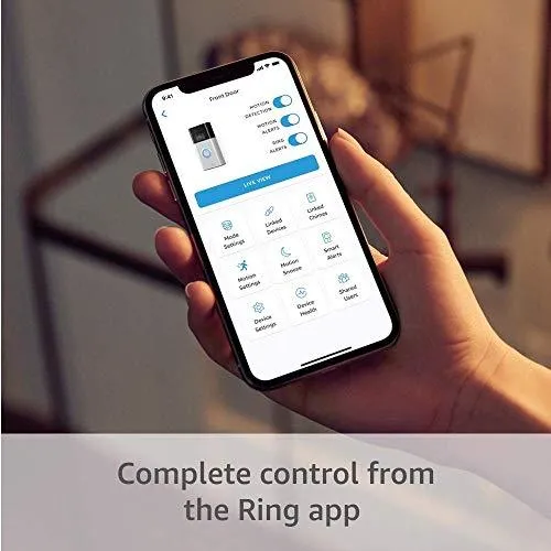 Ring Video Doorbell – newest generation, 2020 release – 1080p HD video, improved motion detection, easy installation – Satin Nickel