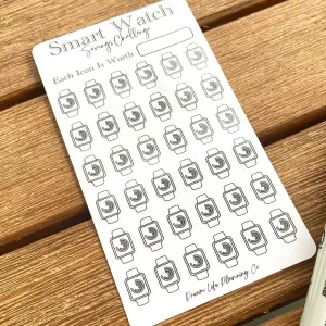 Smart Watch Savings Challenge Cards