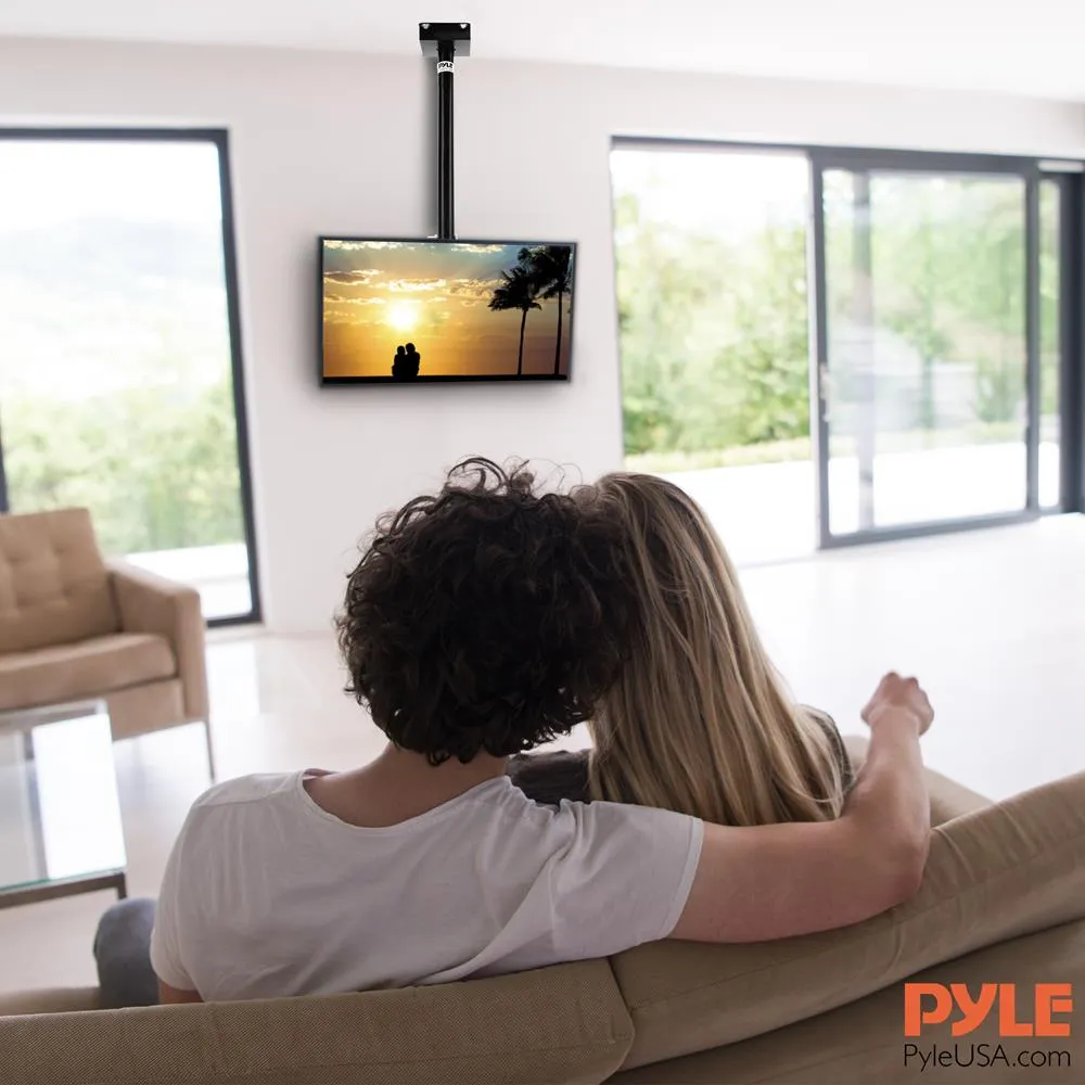 Universal Tilt, Swivel And Height Adjustable Tv Ceiling Mount Bracket Fits Virtually All 23” - 42'' Tvs (Flat Panel Hdtv, Lcd, Led, Plasma And Smart Tvs)