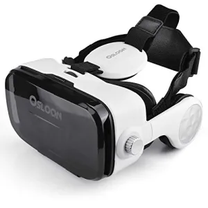 Virtual Reality Headset,Osloon 3D VR Glasses w/Stereo Headphone,Compatible 4.7-6.2 inch iPhone/Android Phone,Including iPhone XS/X/8/8Plus/7/7Plus/6/6Plus/6s/5,Samsung,LG,Nexus etc