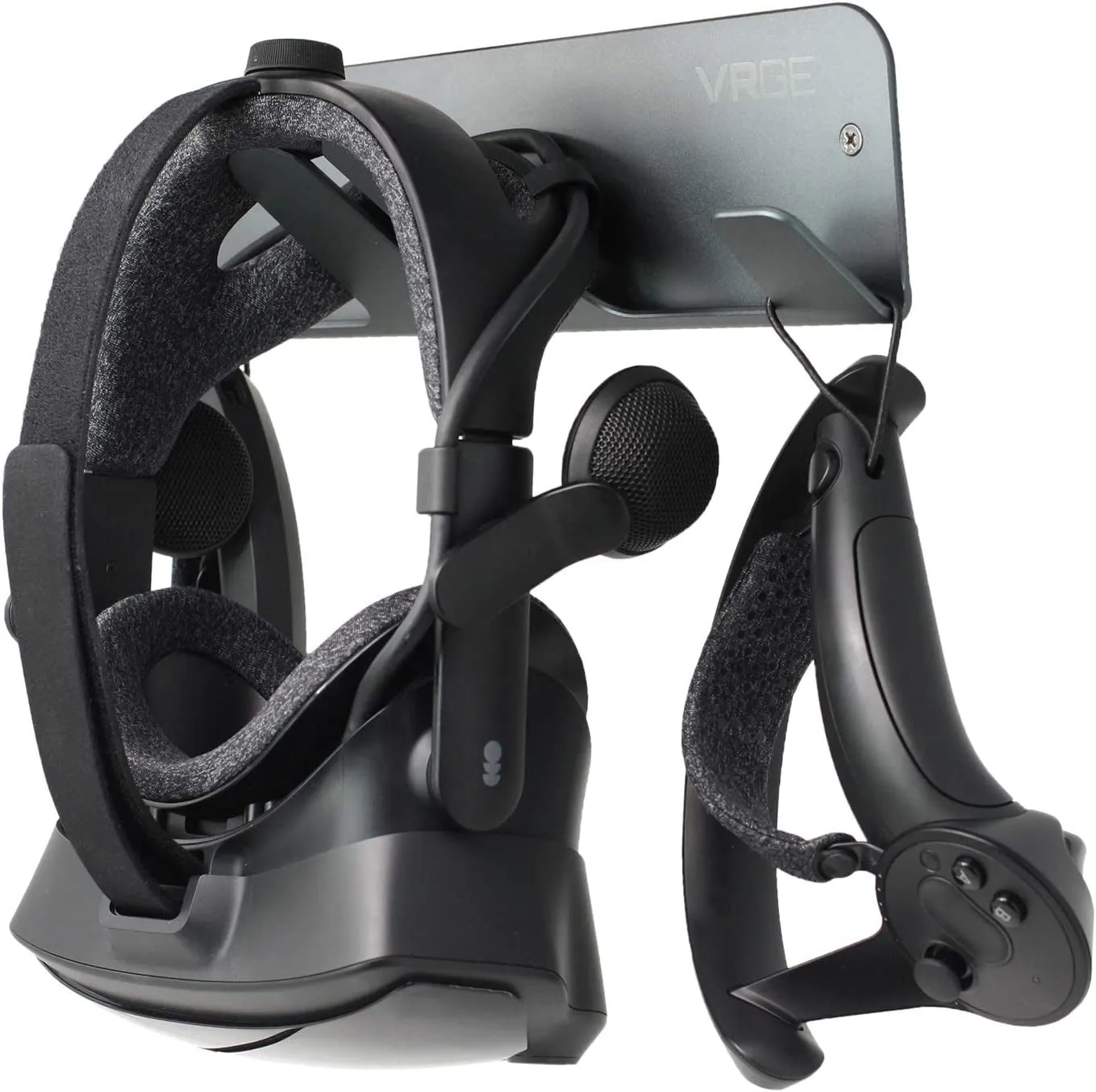 VRGE VR Wall Mount Storage Stand Hook - for Meta/Oculus Quest 2 - Rift - Rift-S - Quest - HTC Vive - Vive Pro - Playstation VR - Valve Index - Vive Cosmos and Mixed Reality Headsets